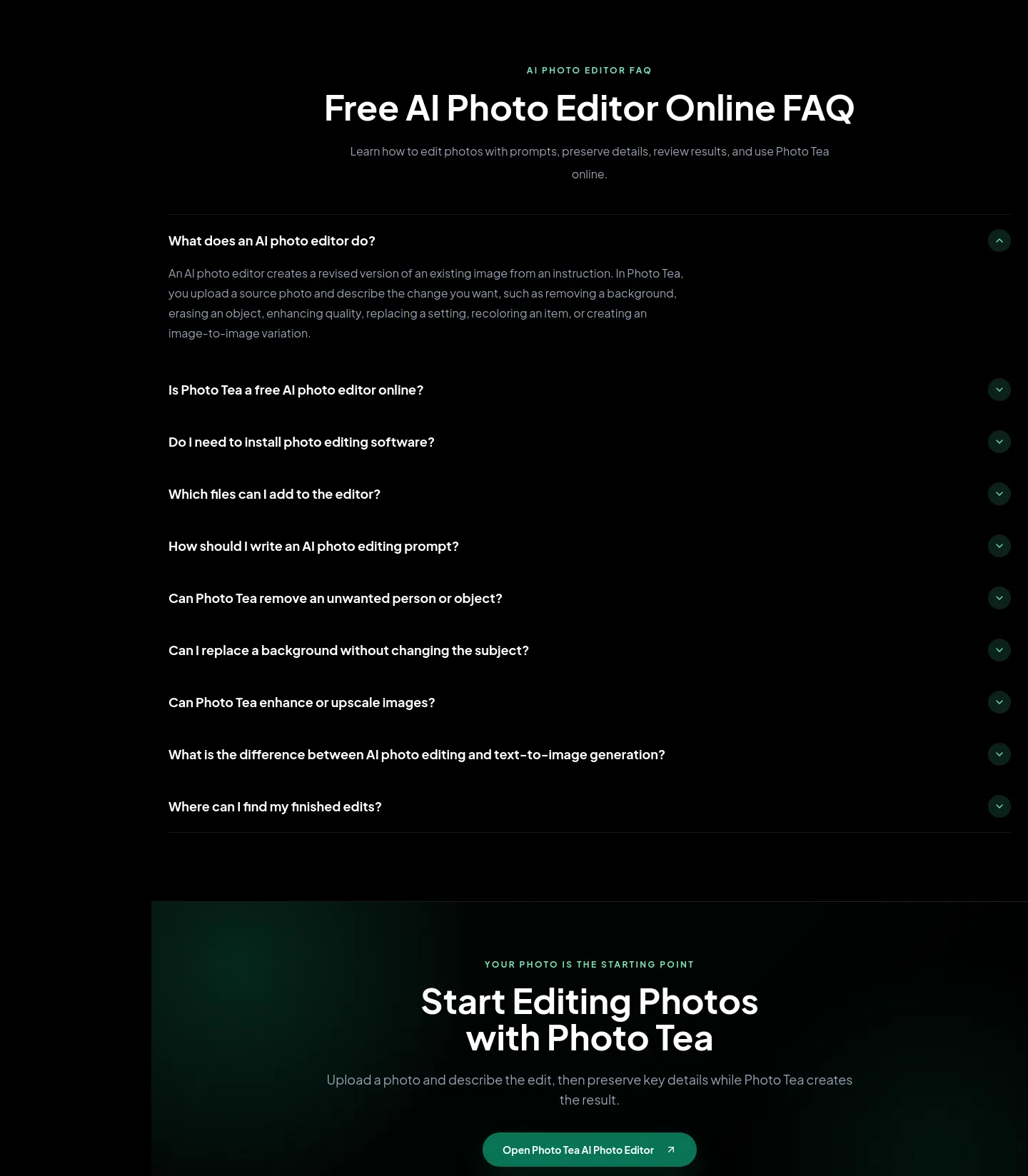 phototea.art — FAQ