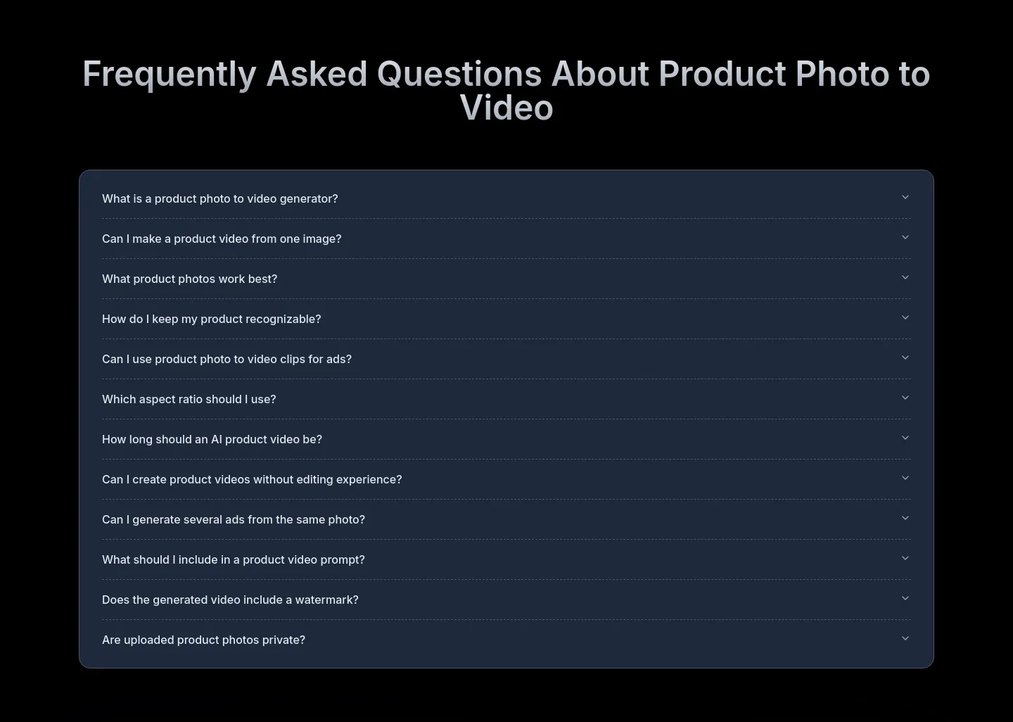 photovideos.net — a real FAQ section
