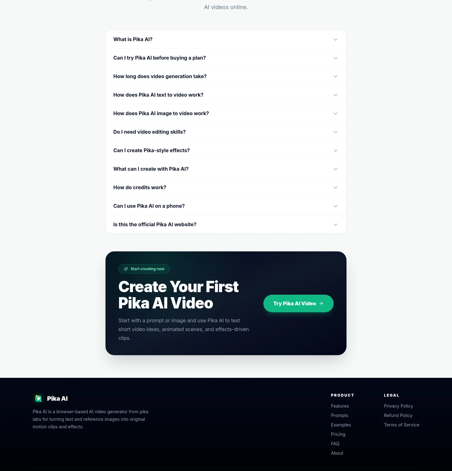 pika-ai.pro — FAQ