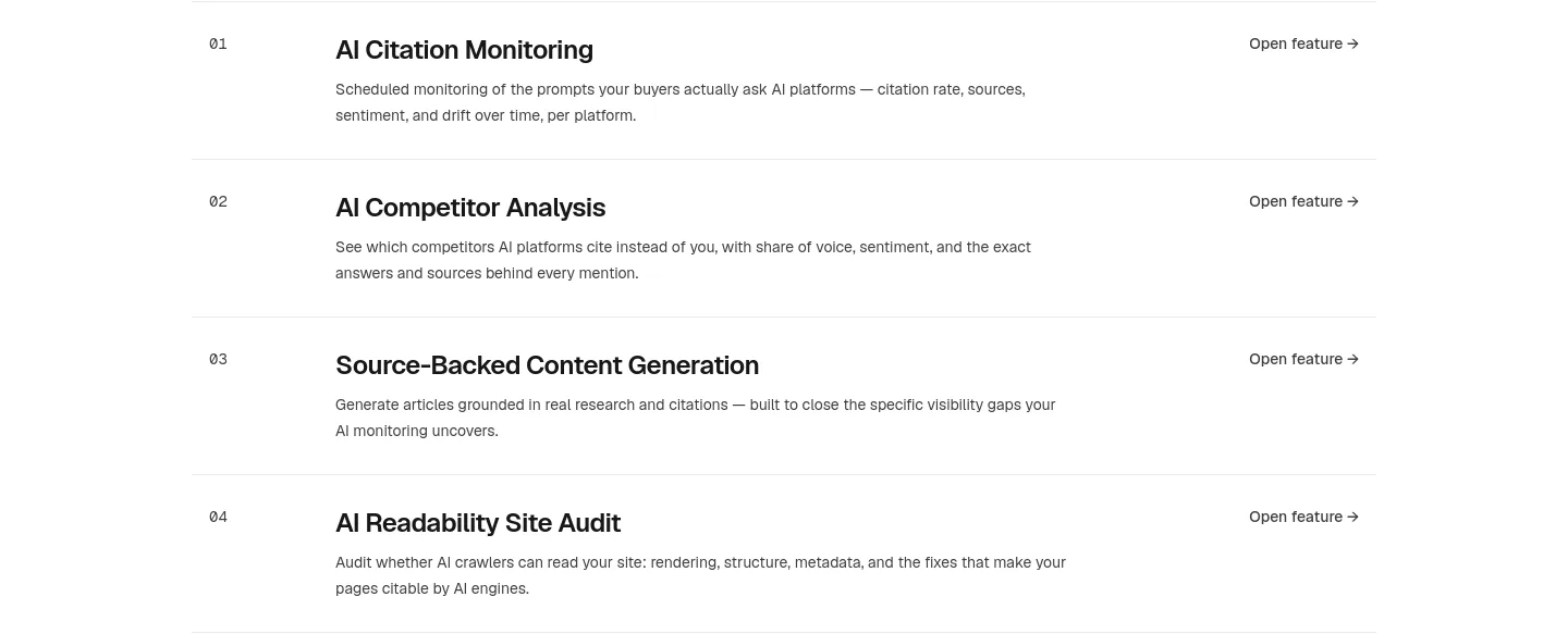 pilotcite.com — Features
