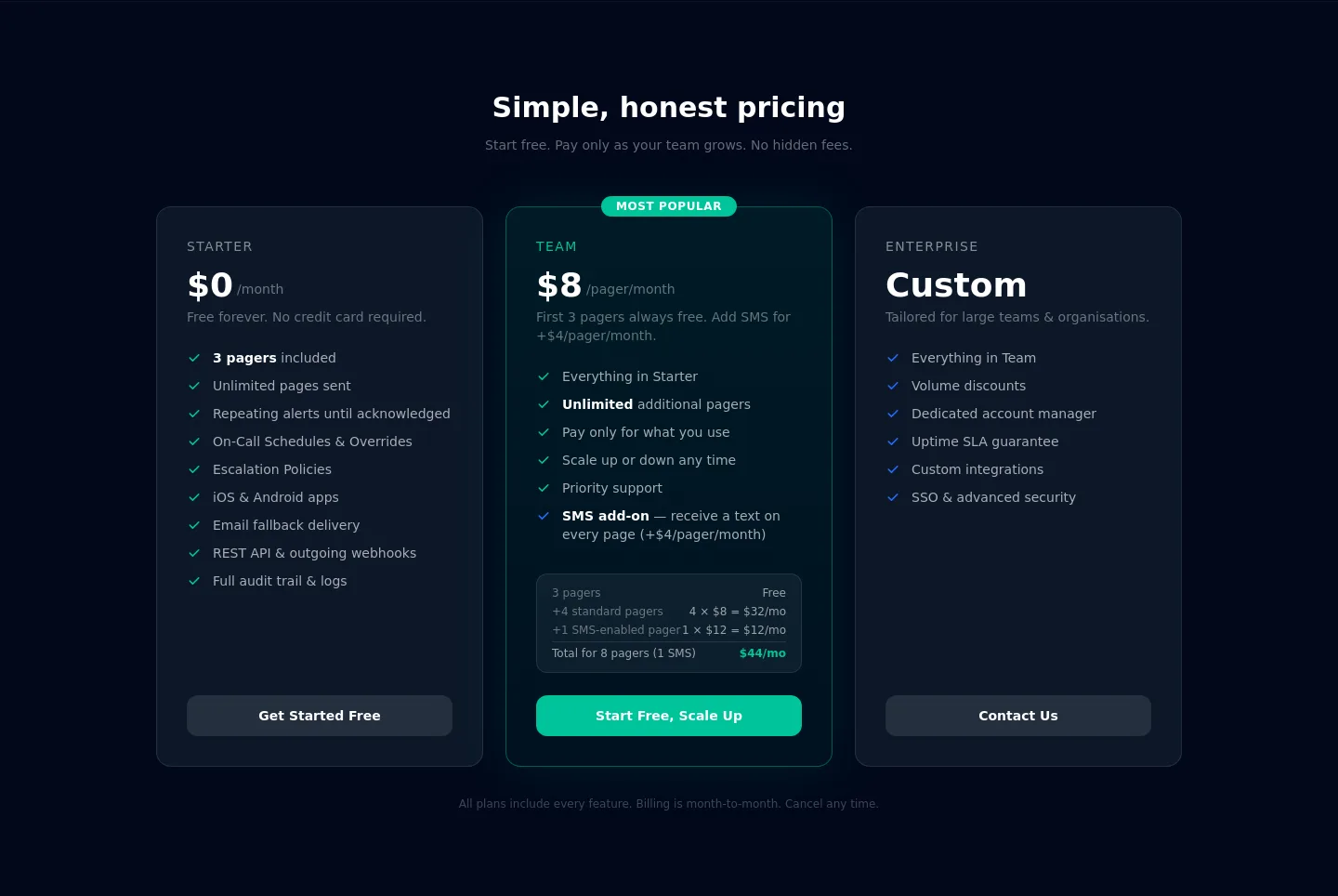 pingparrot.app — Pricing