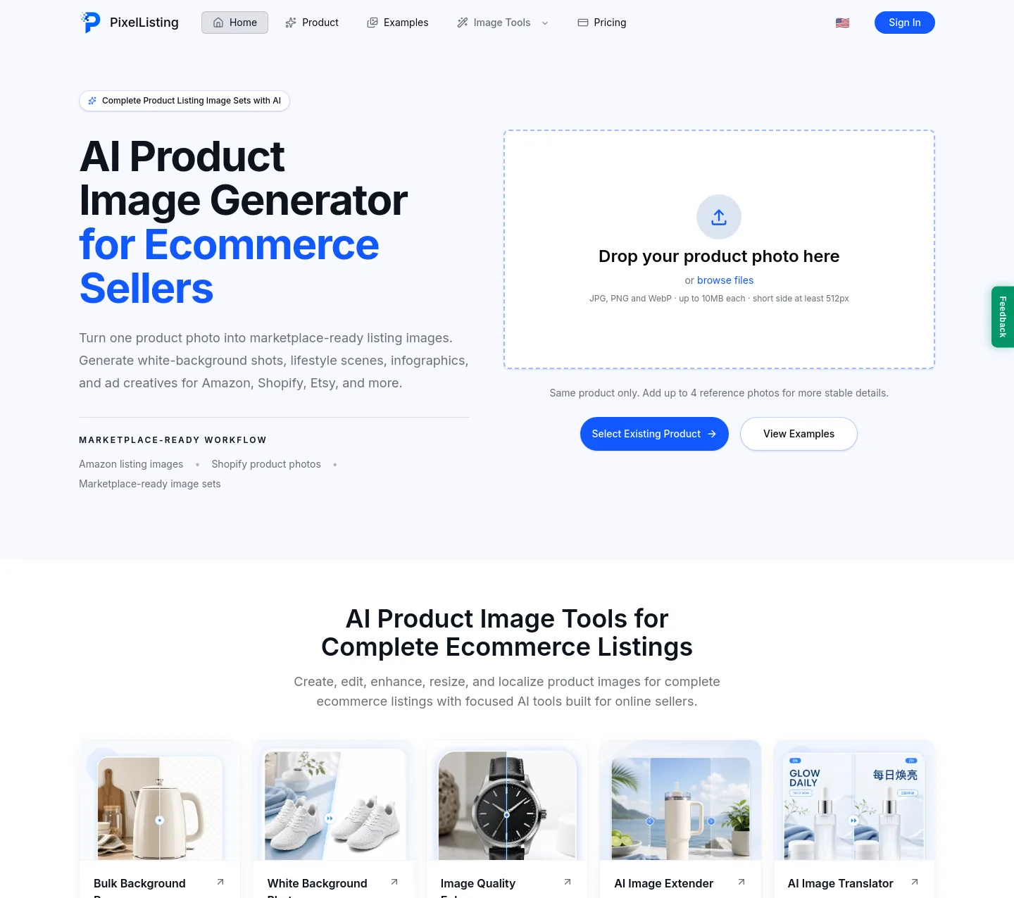 pixellisting.com — Hero