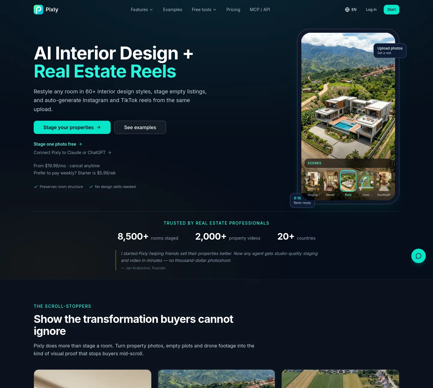 pixly.app — Hero