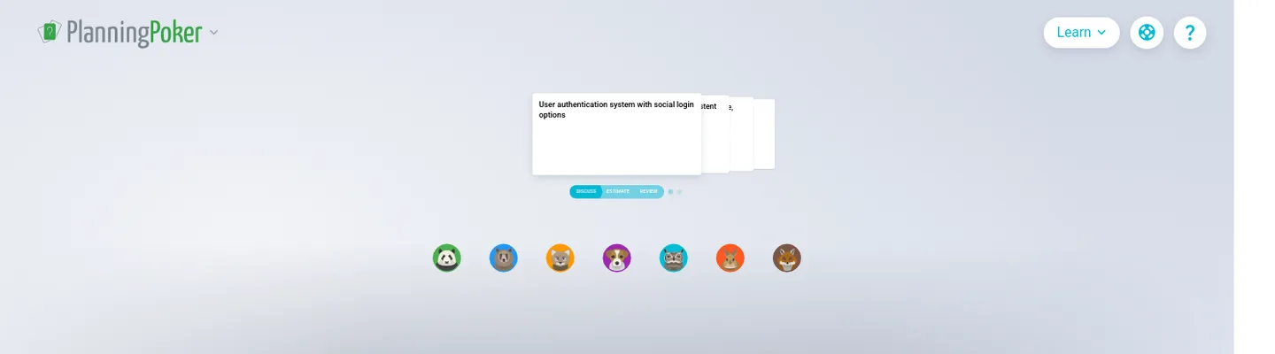 planning-poker.teamretro.com — a measured funnel
