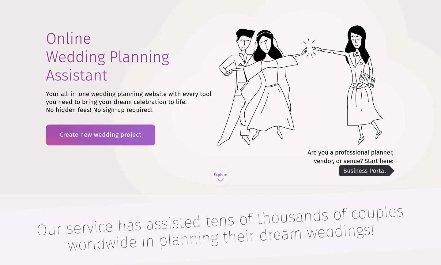 planning.wedding — Hero