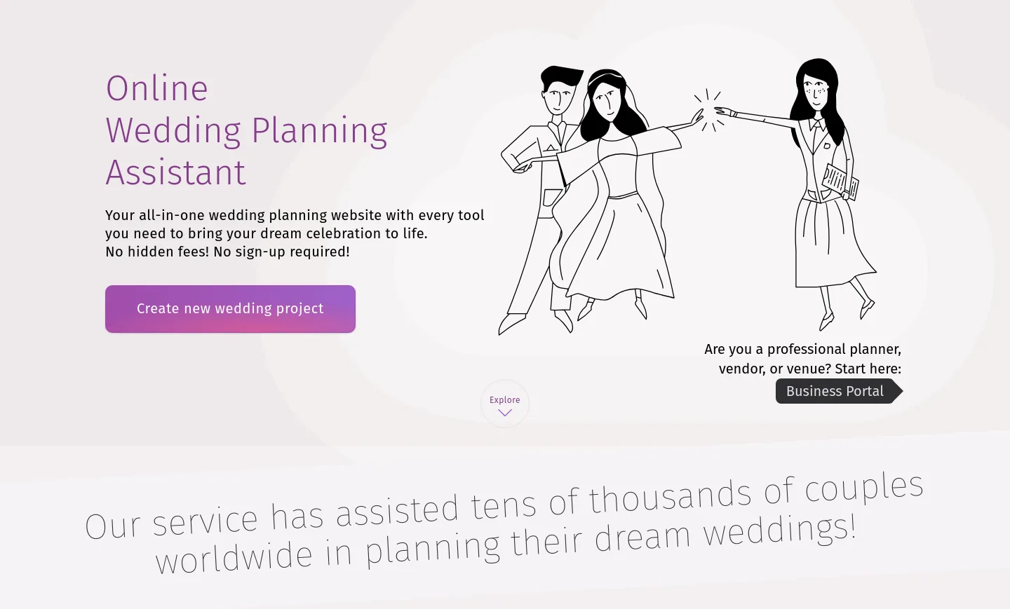 planning.wedding — Hero