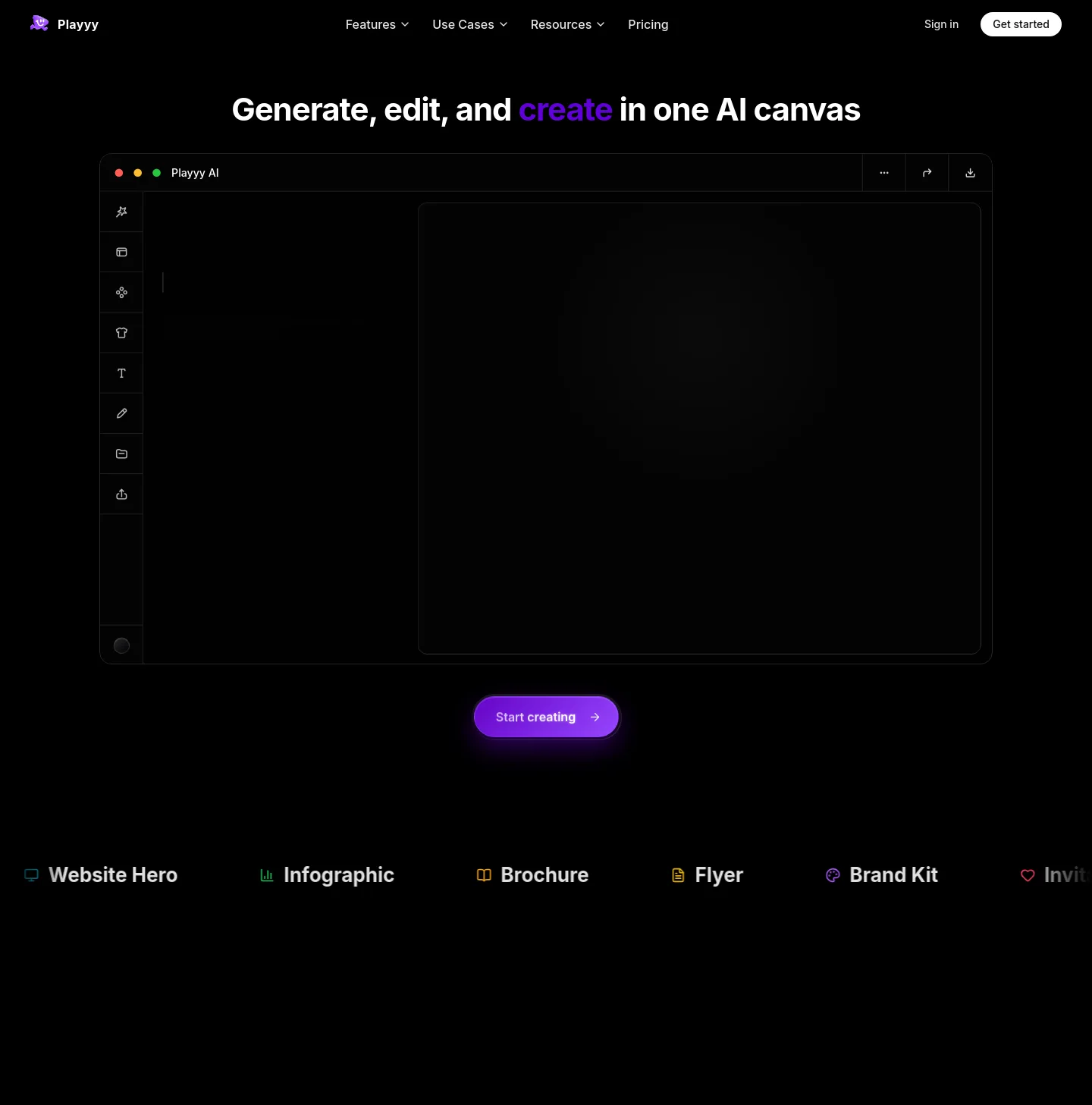 playyy.ai — a measured funnel