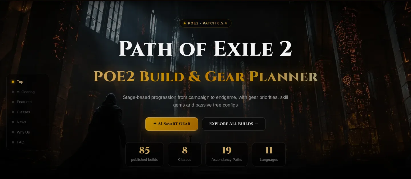poe2builds.ai — Hero