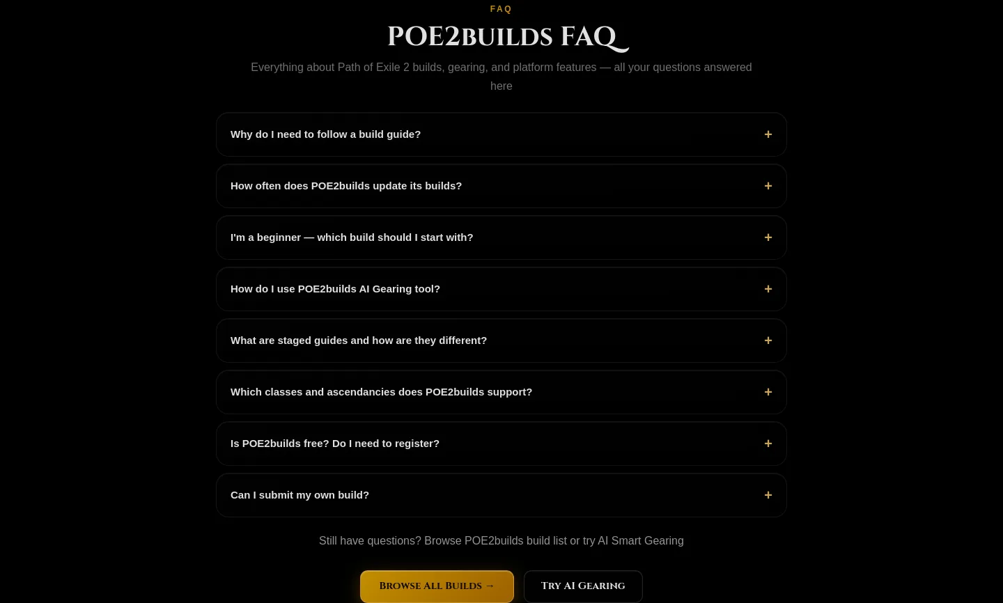 poe2builds.ai — FAQ