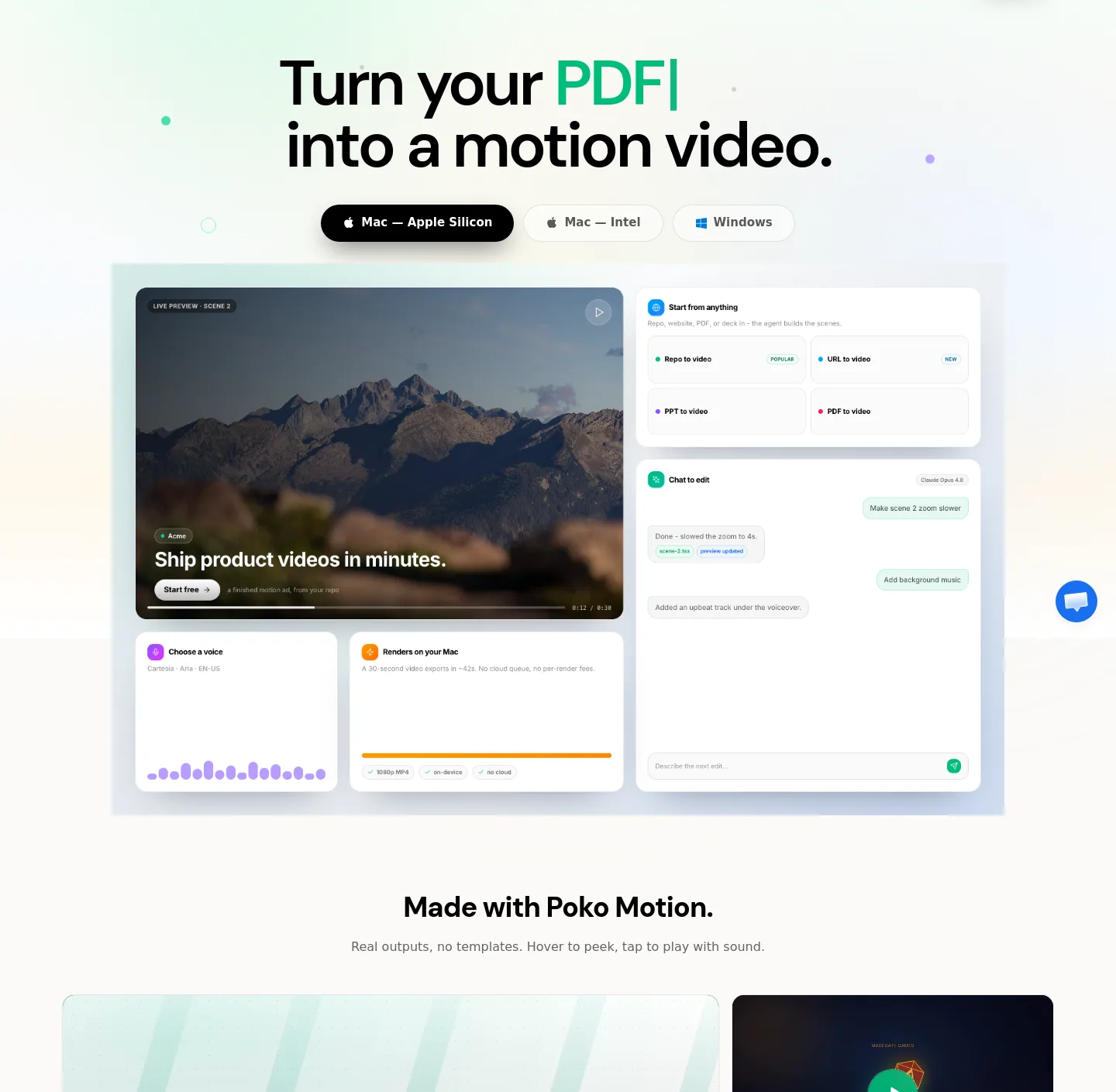 poko.video — Hero