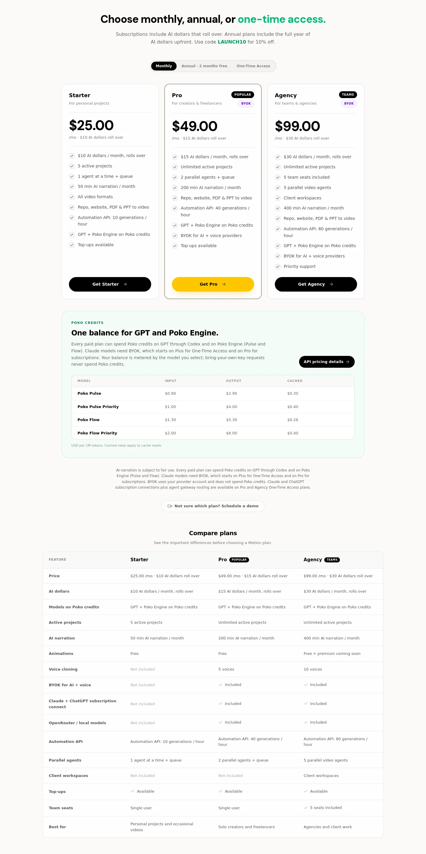 poko.video — Pricing