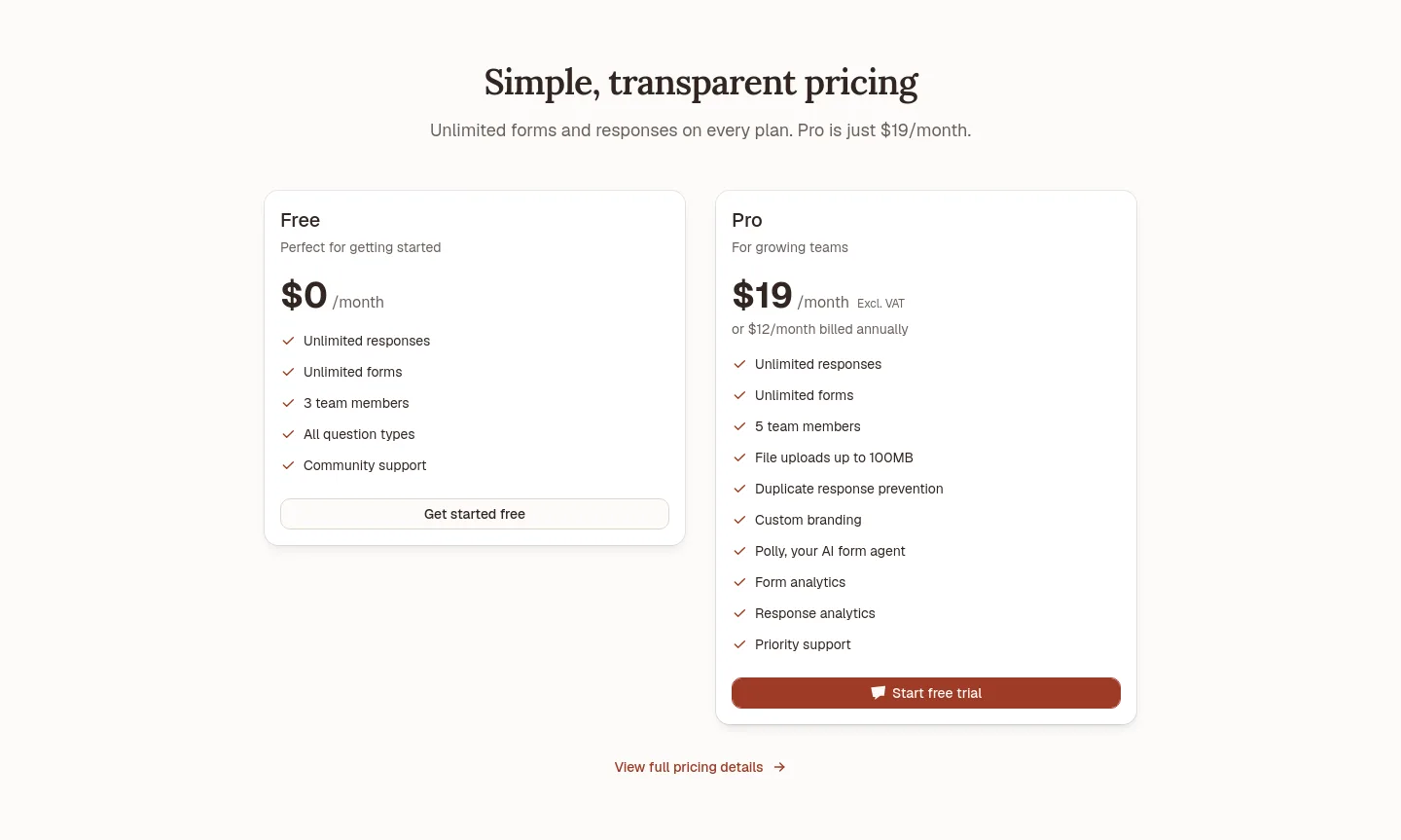 polyform.to — Pricing