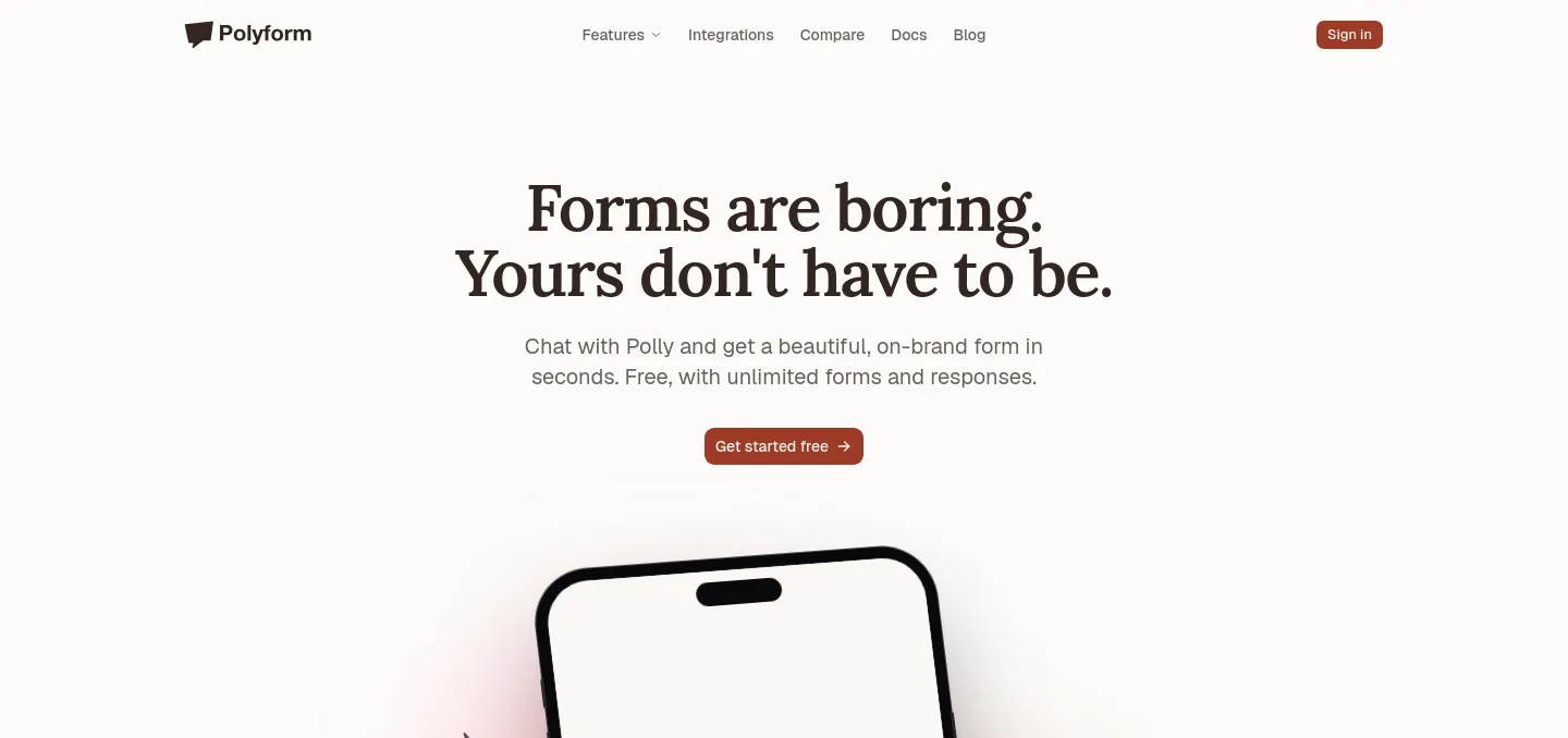 polyform.to — a measured funnel