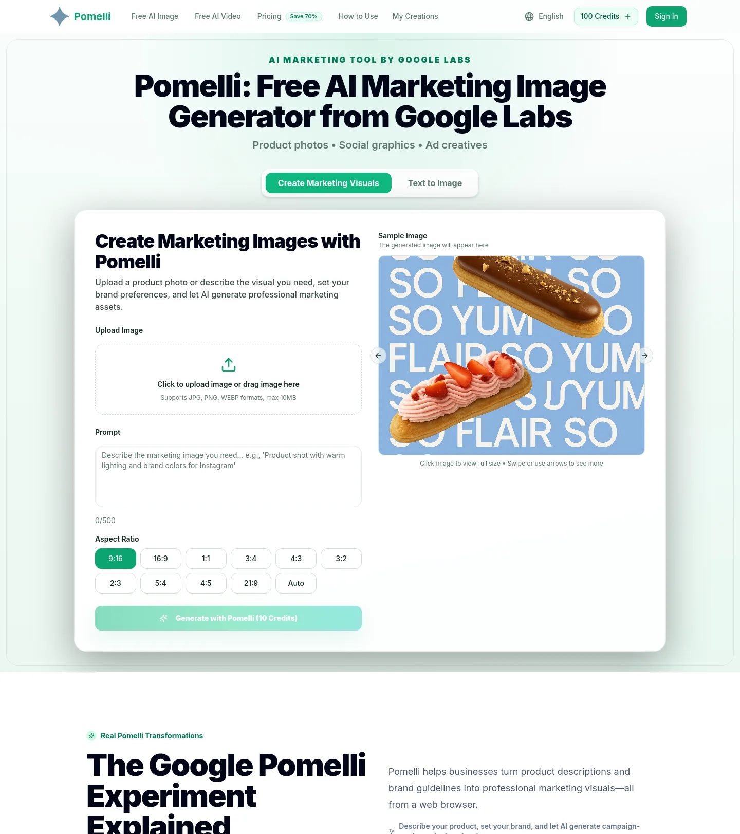 pomelliai.app — a measured funnel