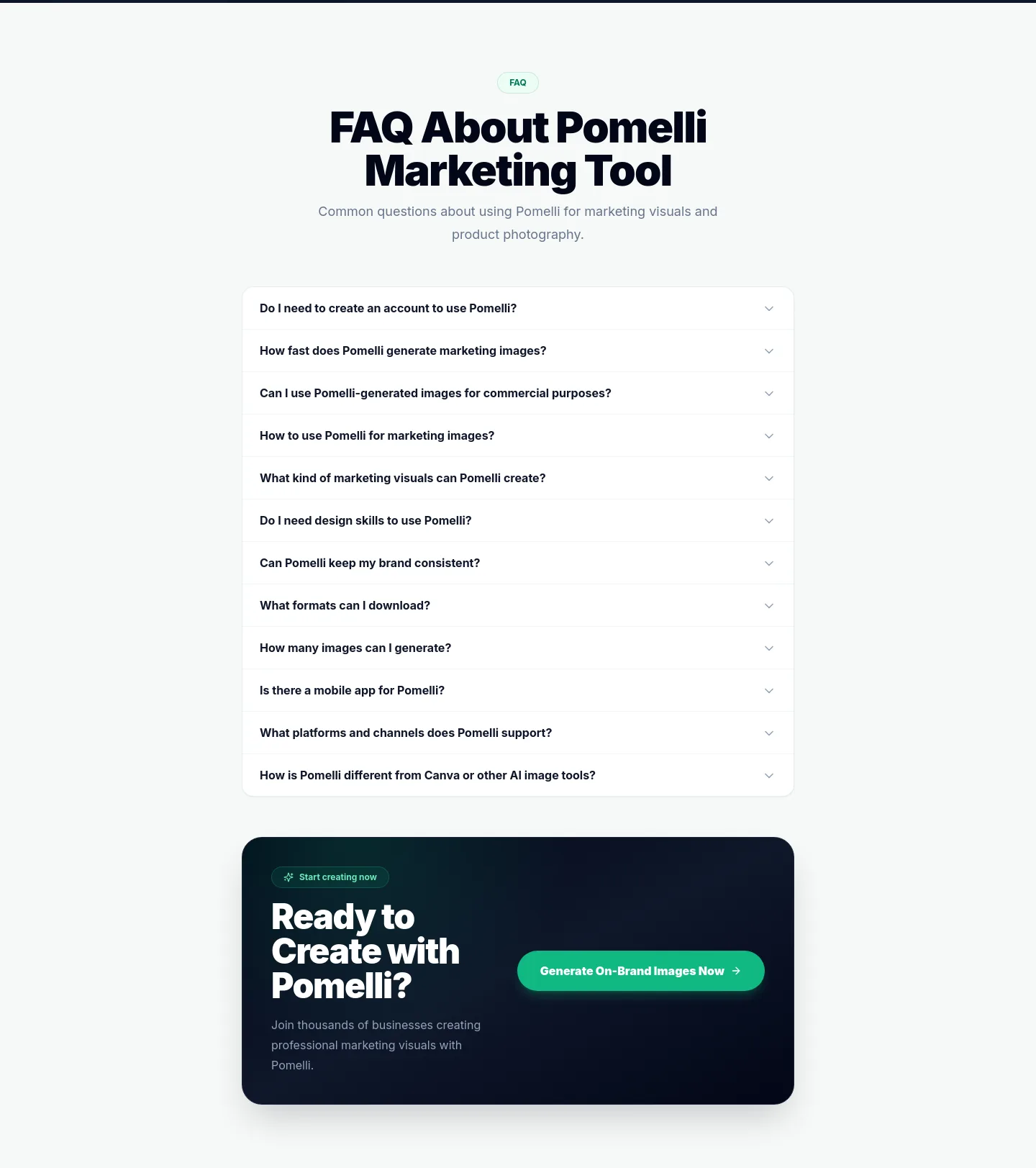 pomelliai.app — FAQ