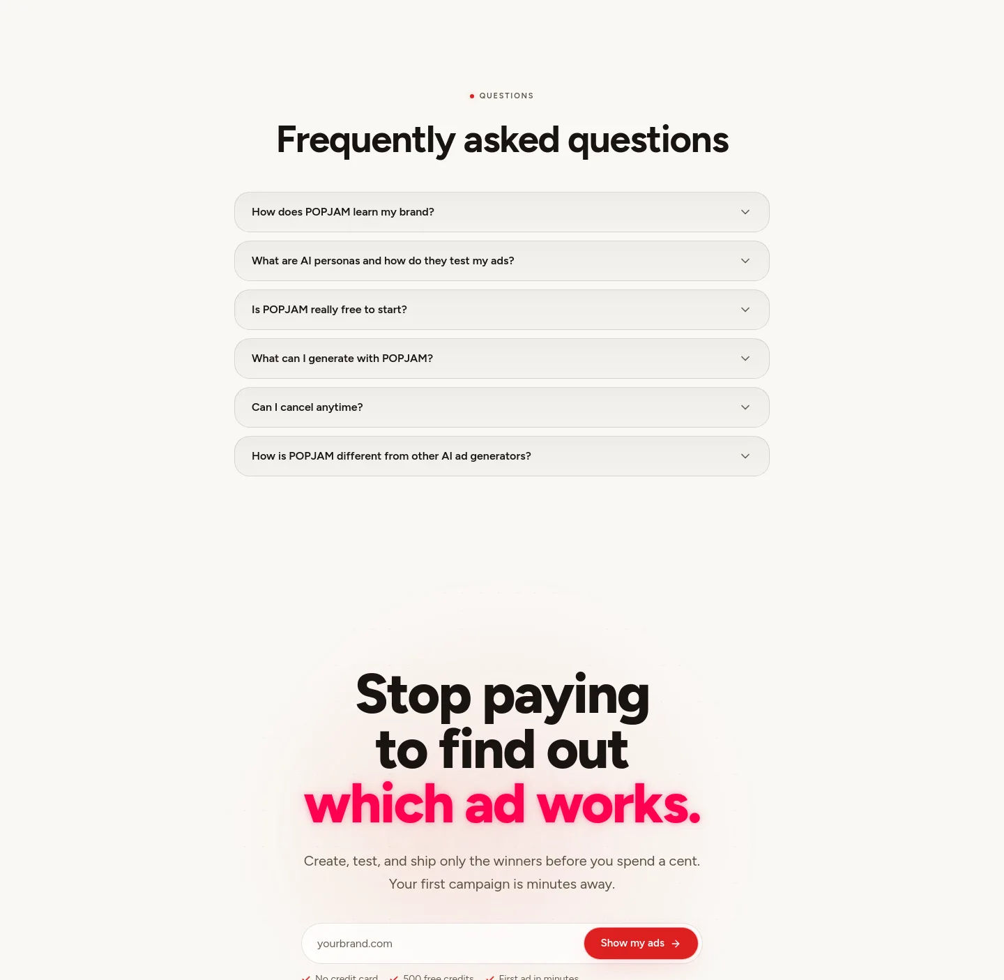 popjam.io FAQ section
