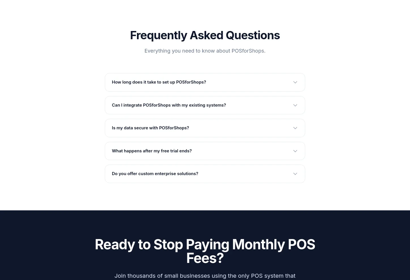 posforshops.com — FAQ