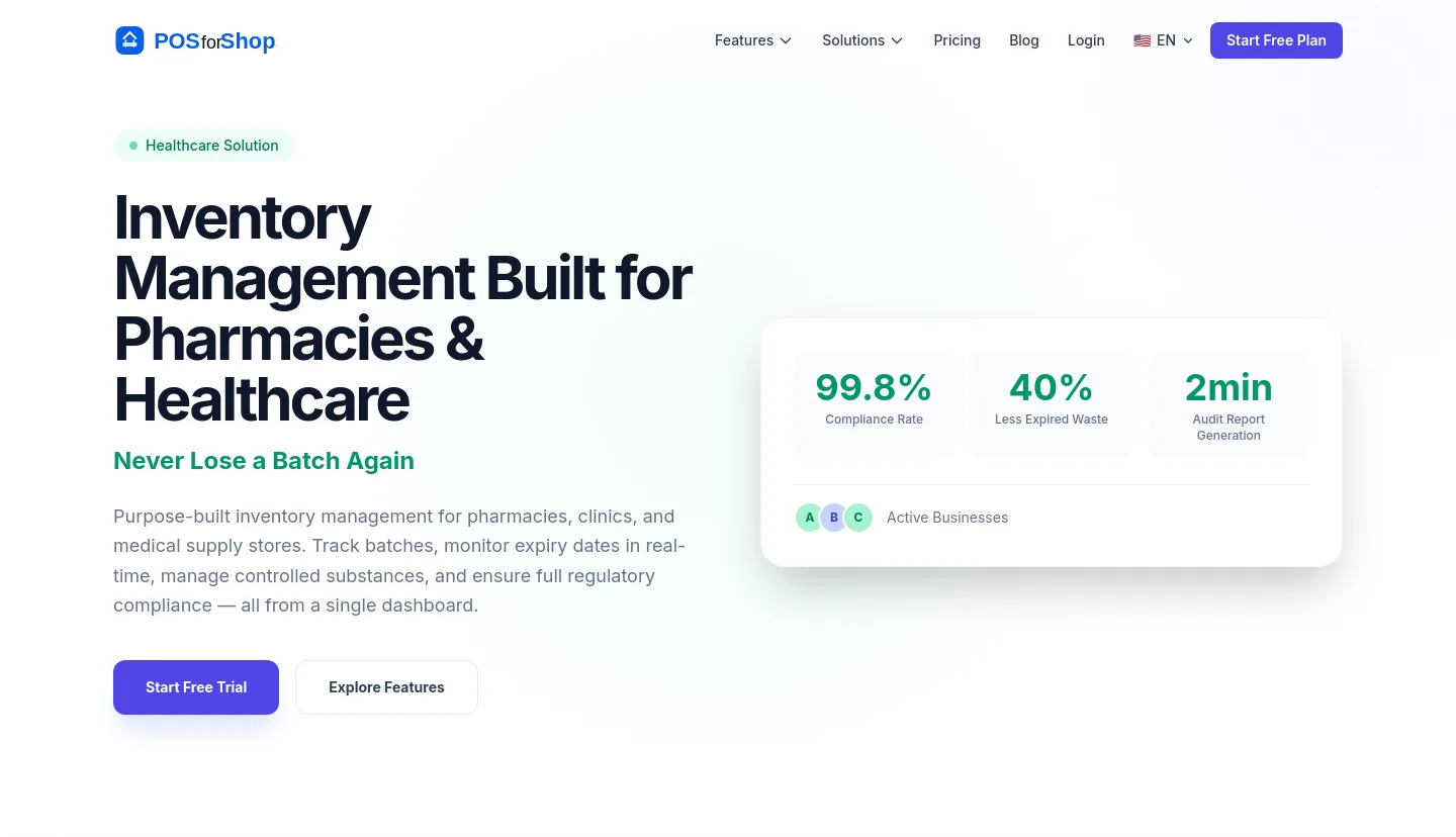 posforshops.com — a real Hero section