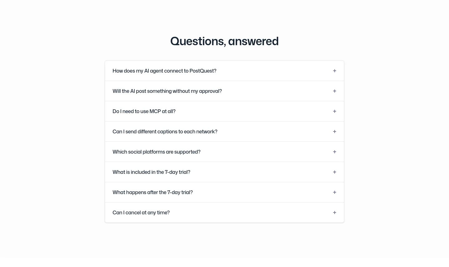 post-quest.com — FAQ