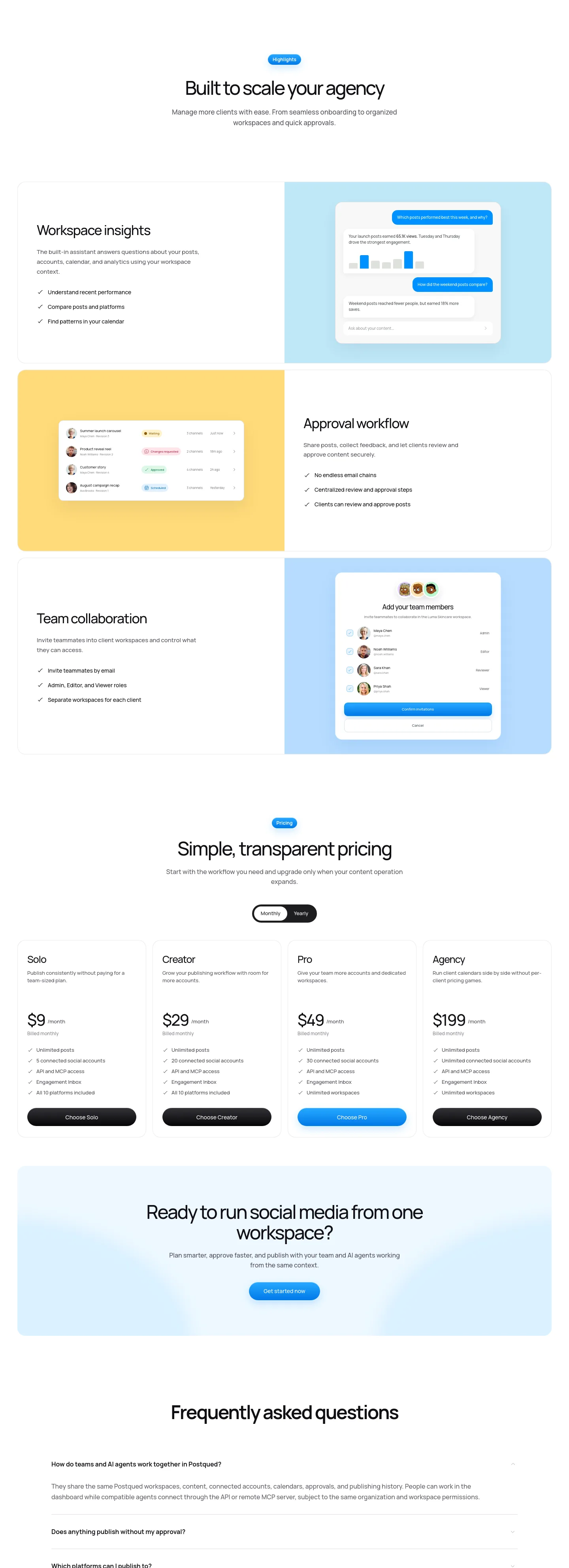postqued.com FAQ section