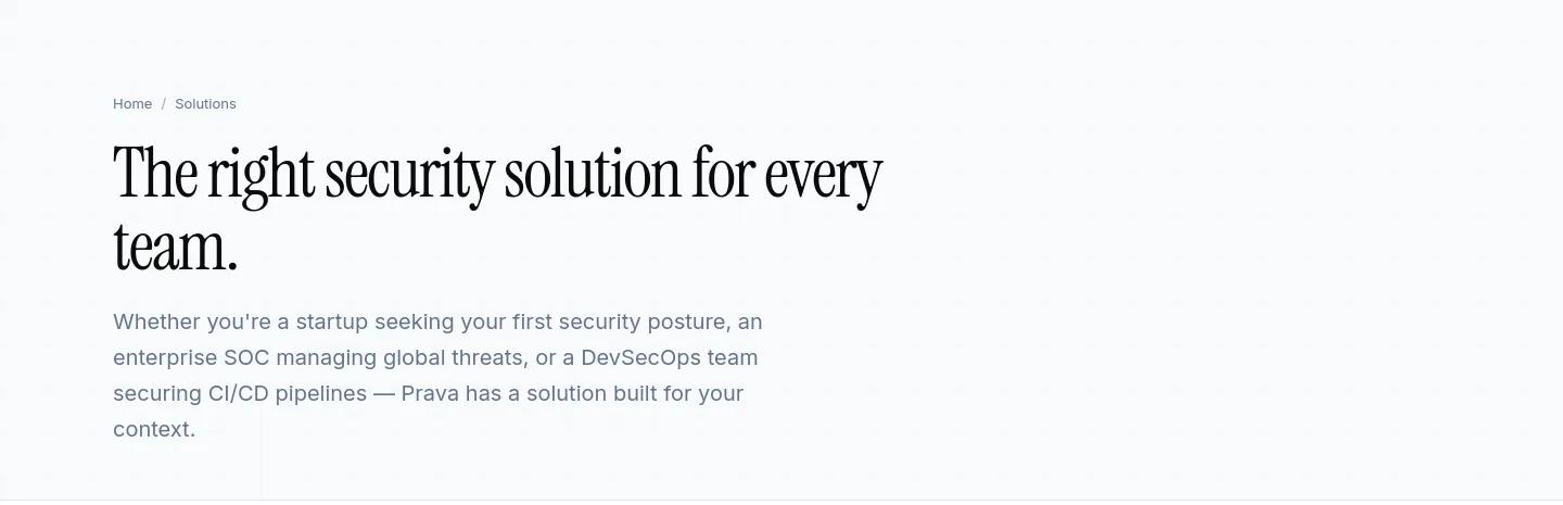 prava.dev — a real Hero section