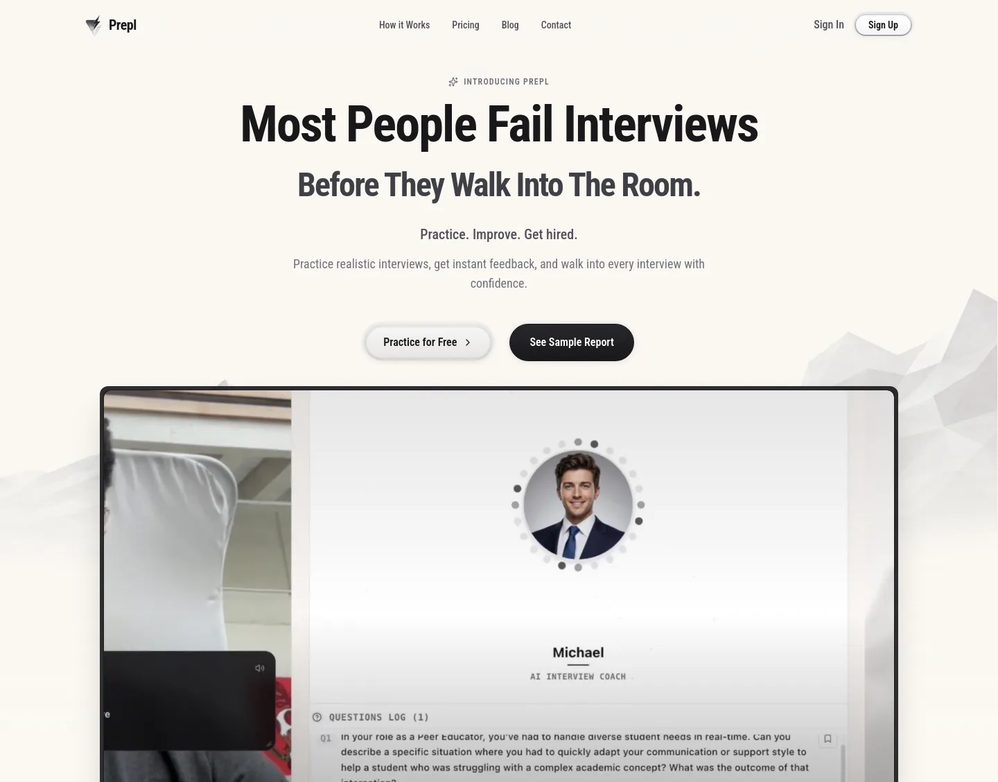 prepl.me — a measured funnel