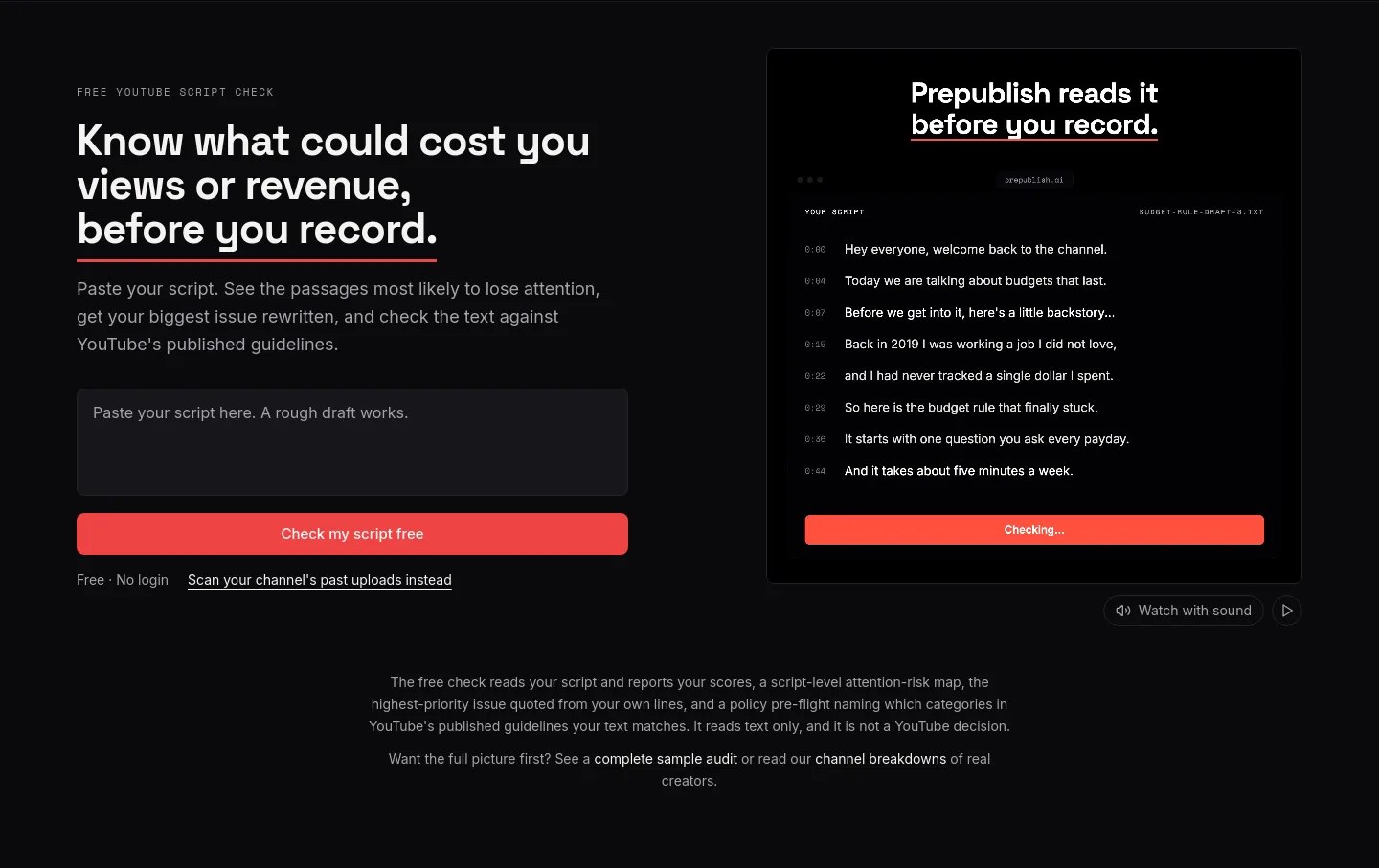 prepublish.ai — Hero