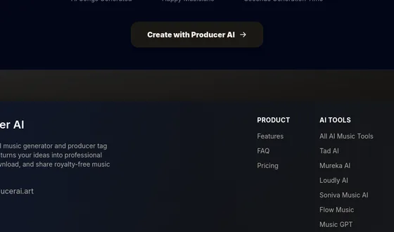 No credit card element from producerai.art