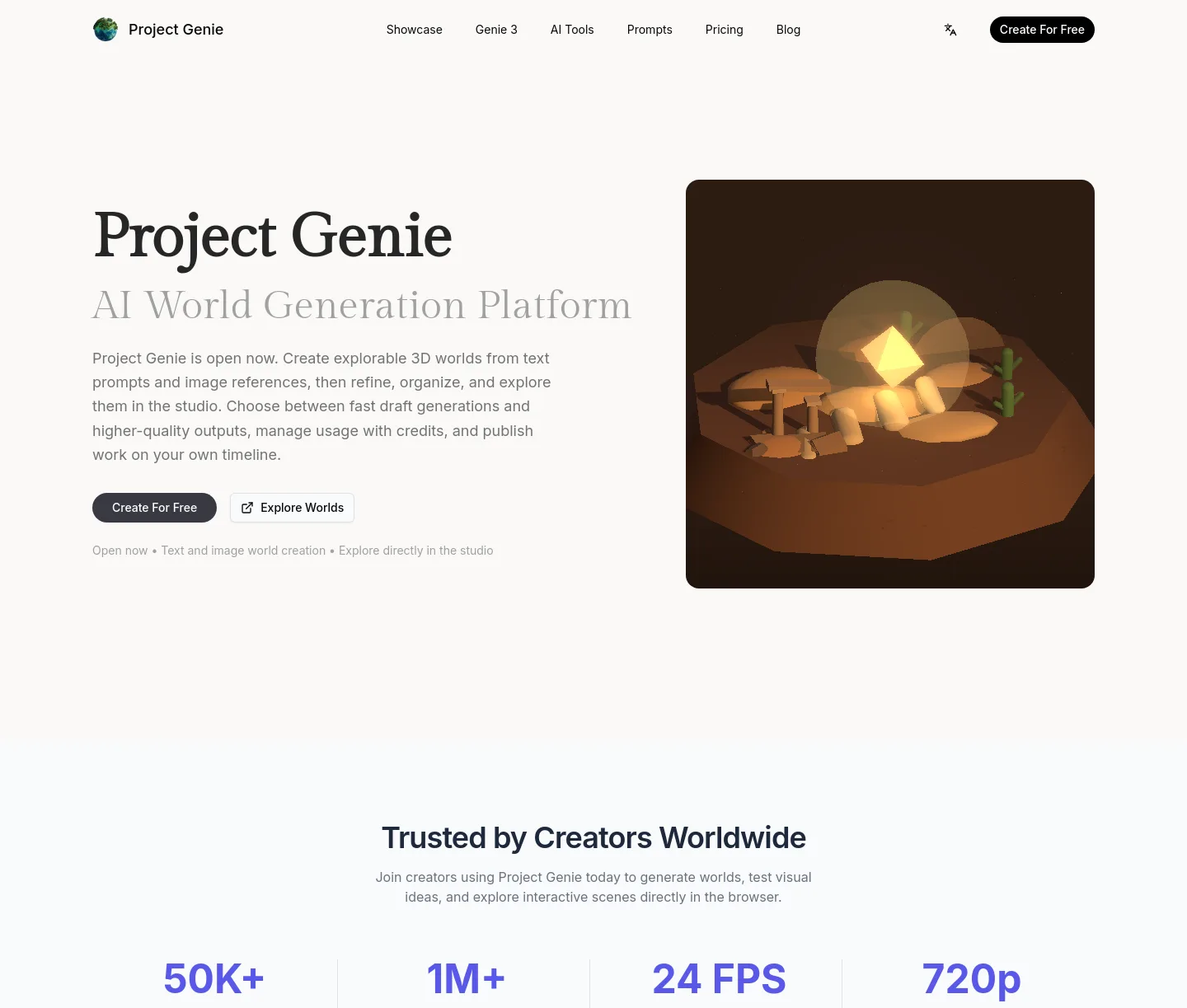 project-genie.ai — a real The Objection-Handler page