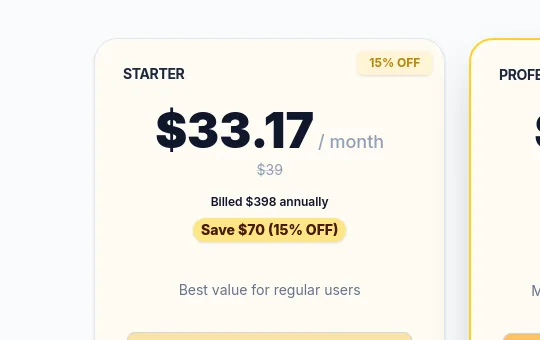 Price anchor element from project-genie.ai