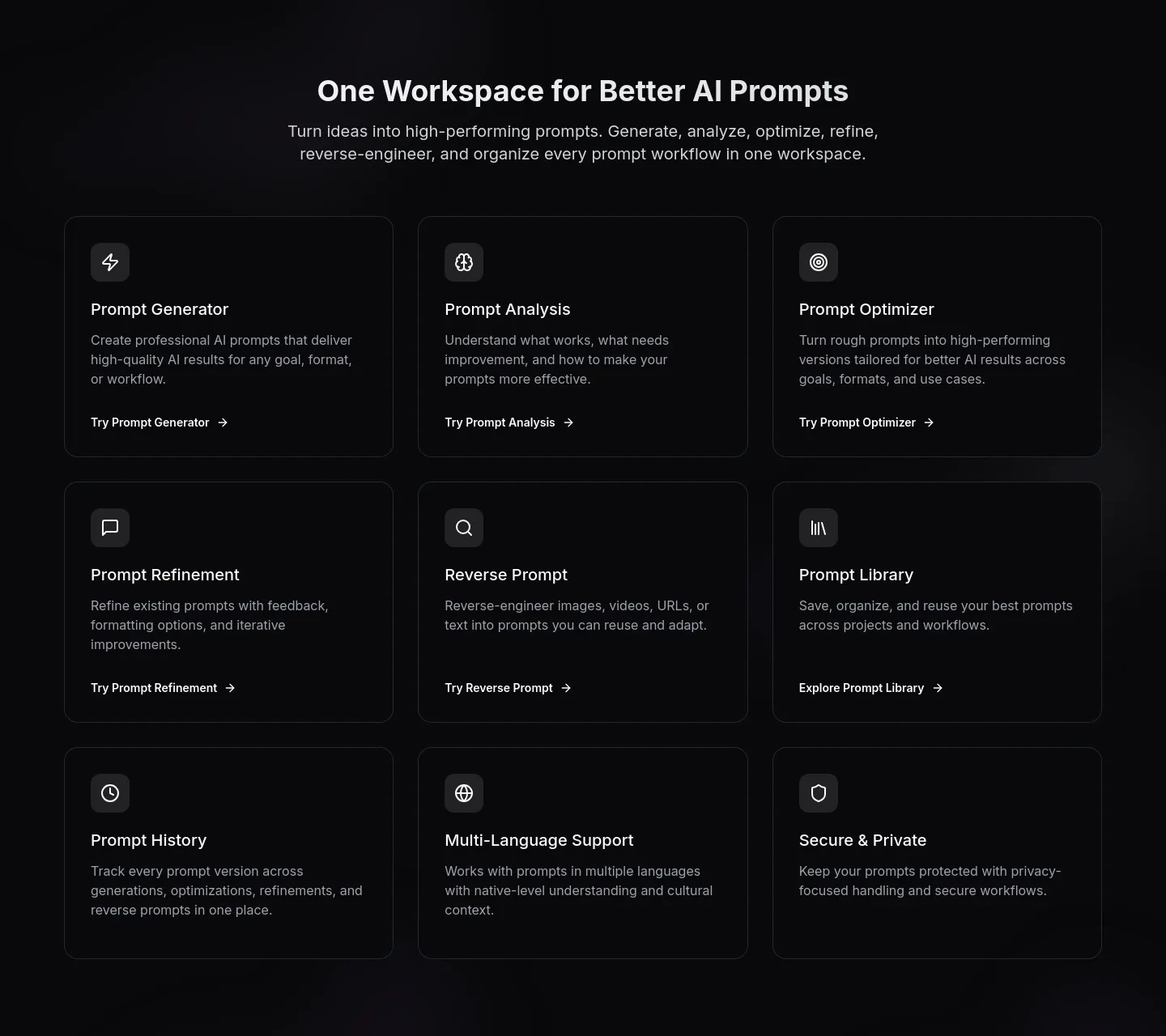 promptessor.com — Features