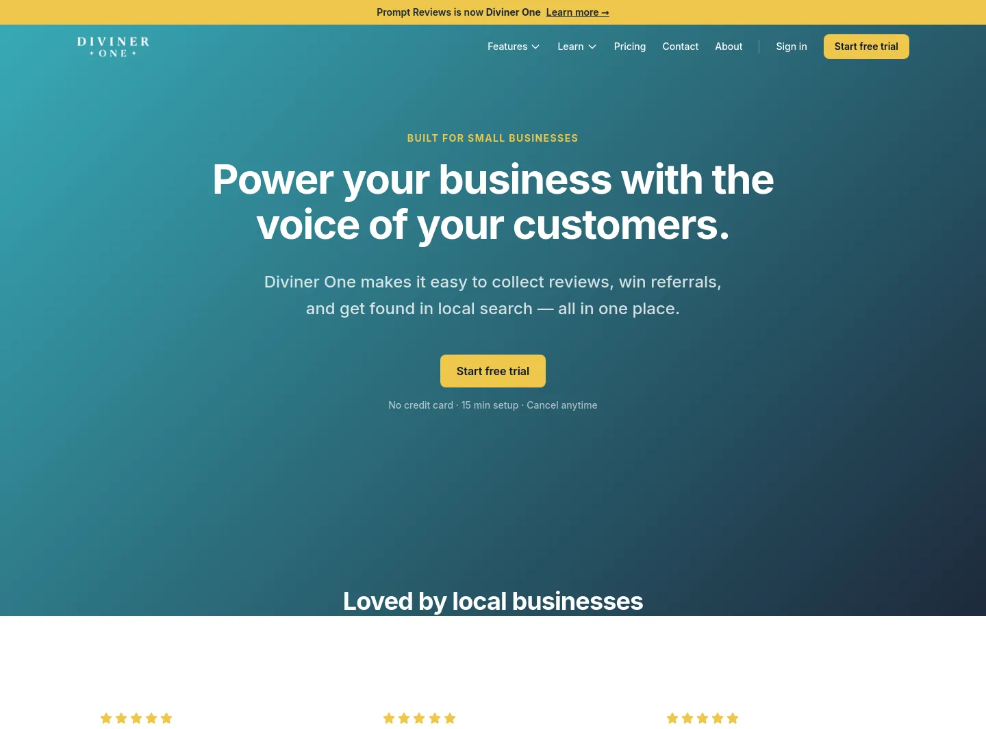 promptreviews.app — Hero