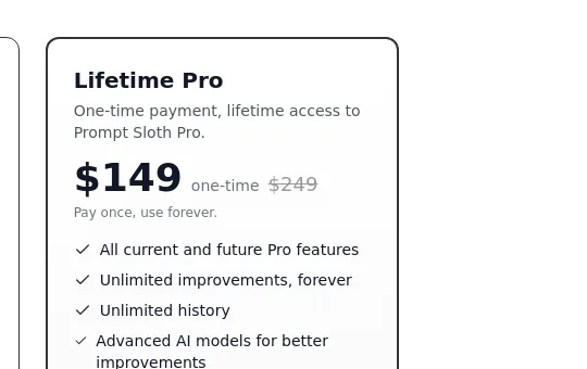 Price anchor element from promptsloth.com