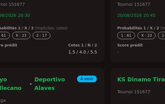 Rating element from pronos-football.com