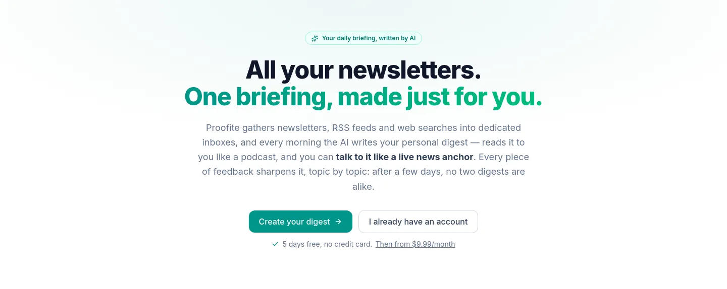 proofite.com — Hero