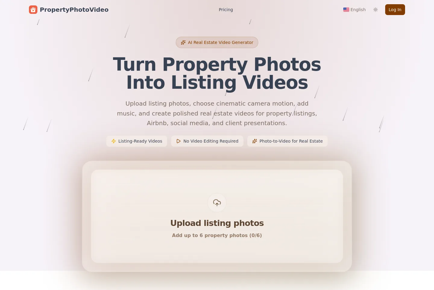propertyphotovideo.com — a measured funnel