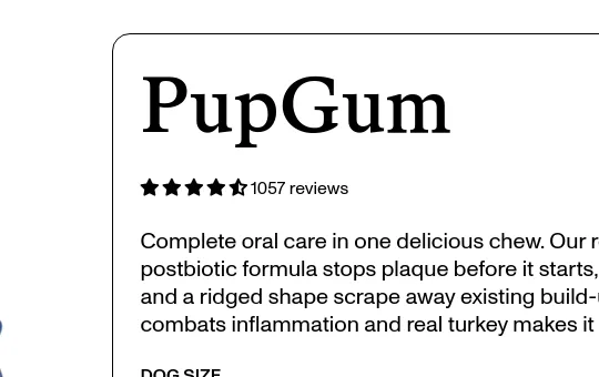 Rating element from pupgum.com