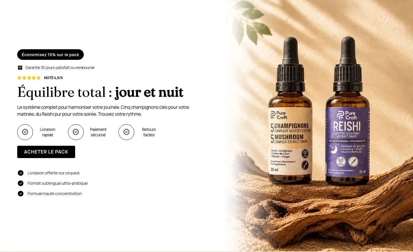 purecroft.fr — a real Reviews section