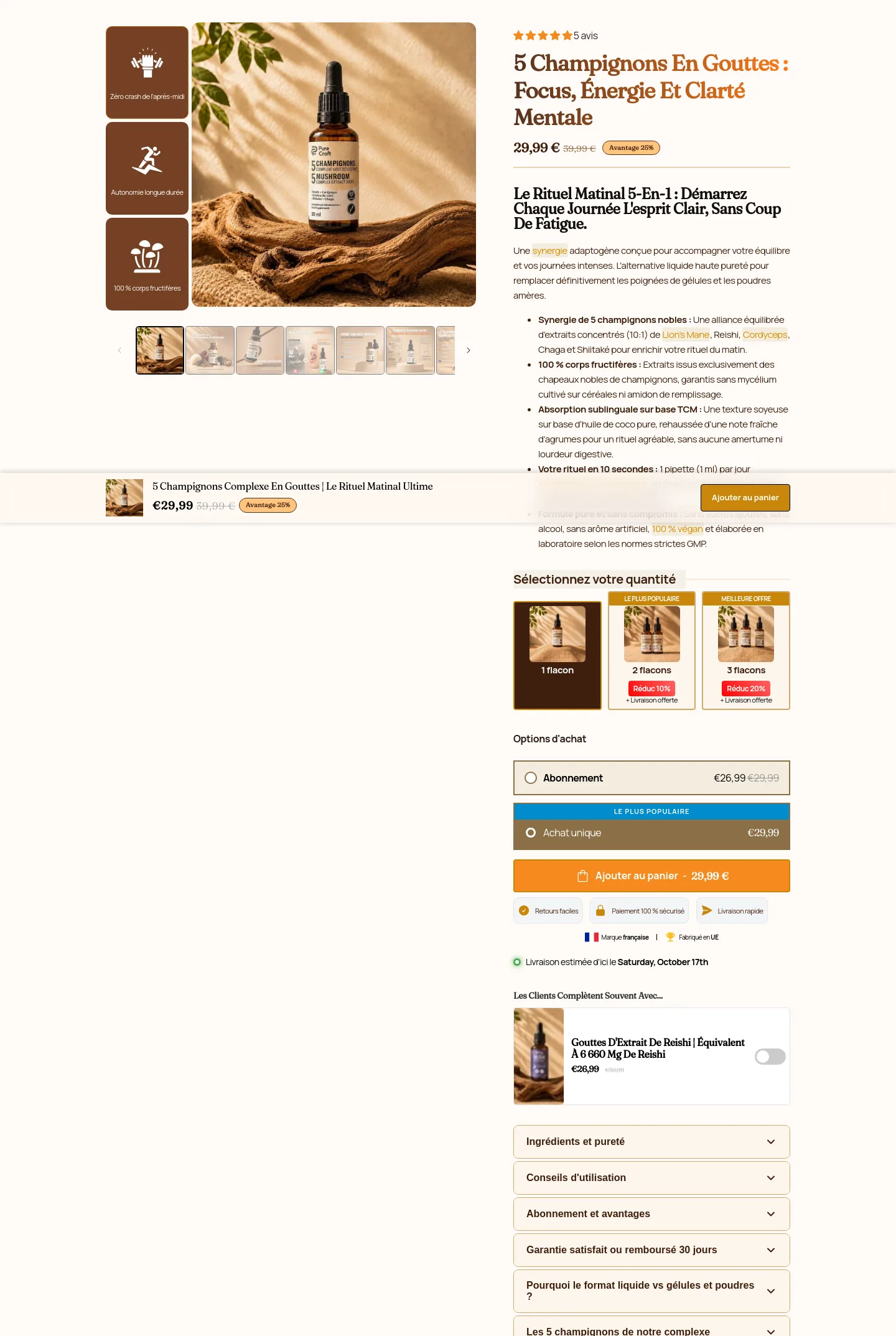 purecroft.fr — Hero