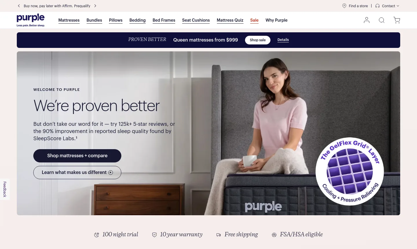 purple.com — Hero + Pricing