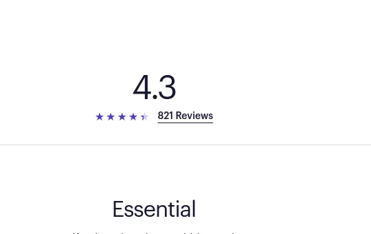 Rating element from purple.com