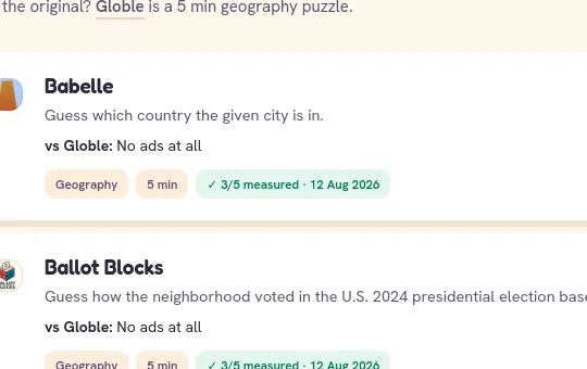 Rating element from puzzlerzone.com
