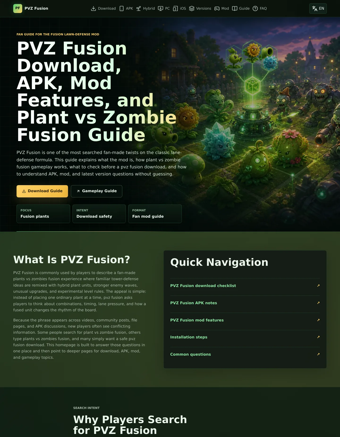 pvzfusion.id — a measured funnel