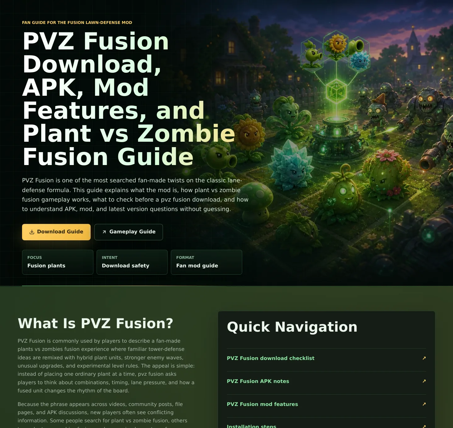 pvzfusion.id — Hero