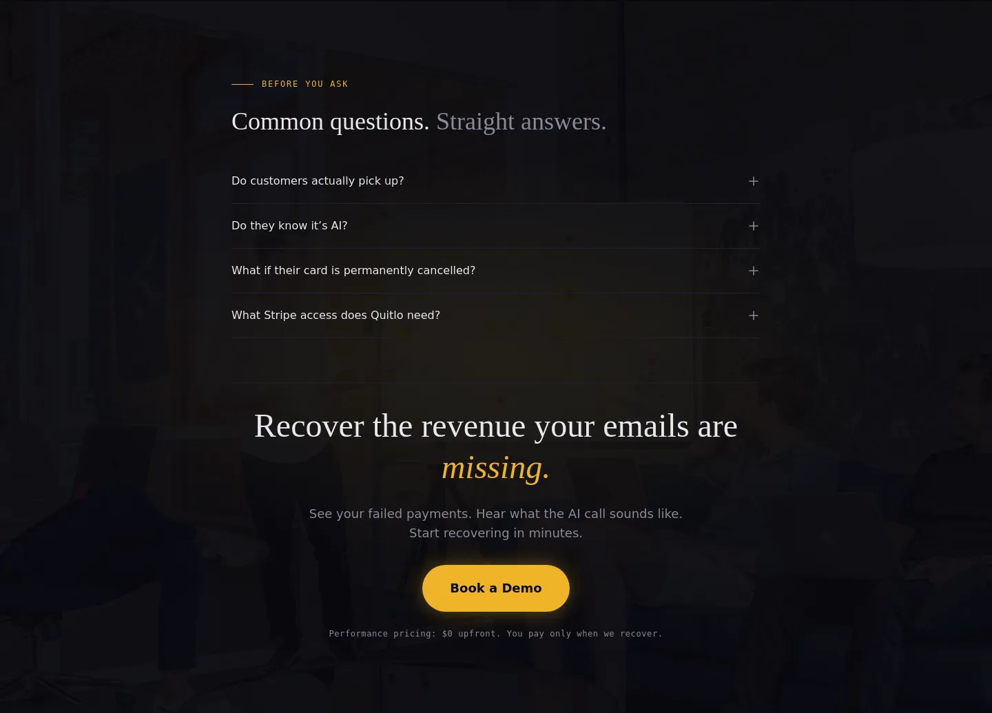 quitlo.com FAQ section
