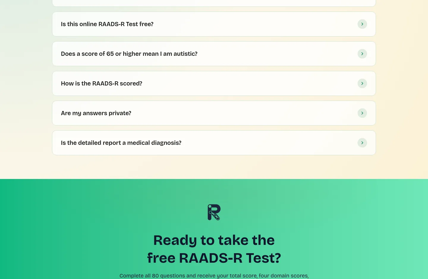 raads-rtest.online — a real FAQ section