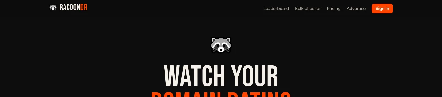 racoondr.com — a measured funnel