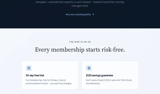 Guarantee element from rafterhome.com