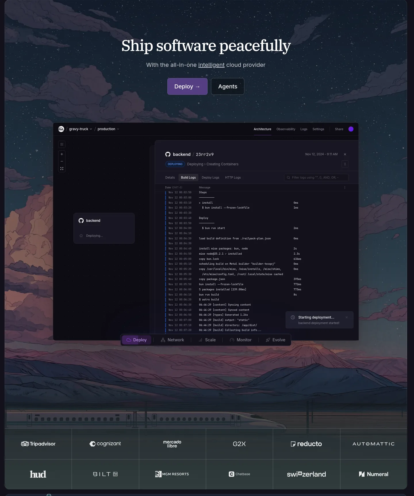 railway.app — Hero