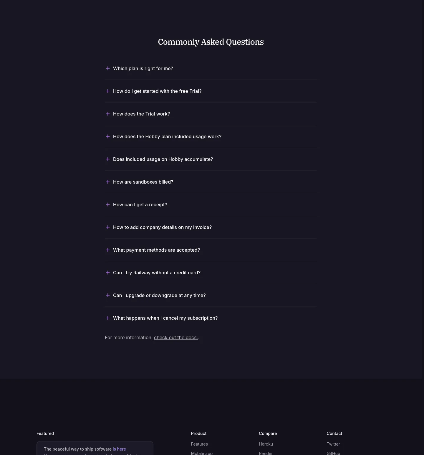 railway.app — FAQ